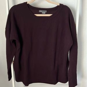 Vince dark burgundy cashmere sweater size small EUC